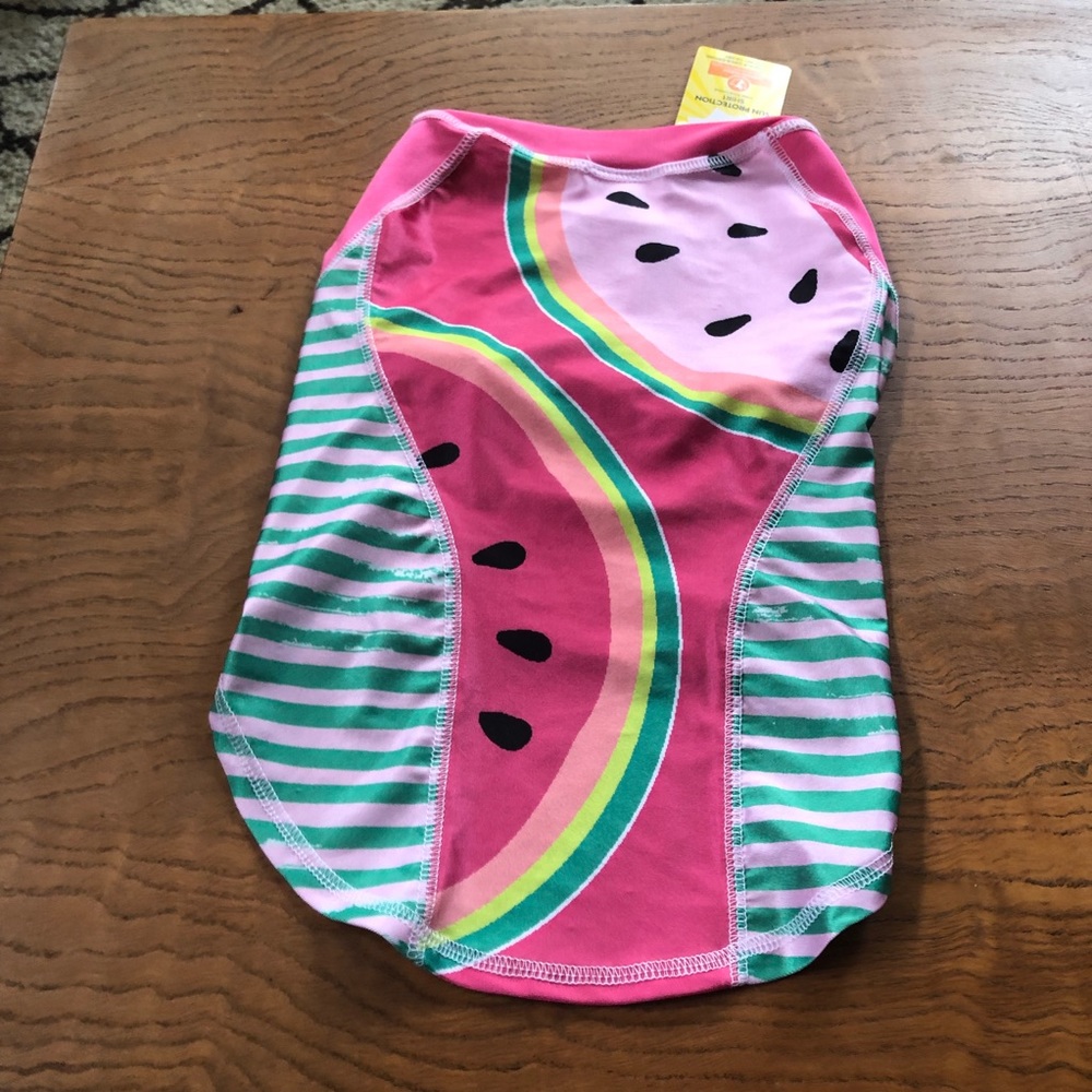 Watermelon Dog swim shirt